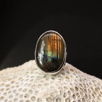 Labradorite Sterling Silver Ring