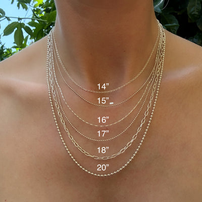 16" 0.8mm Sterling Silver Box Chain