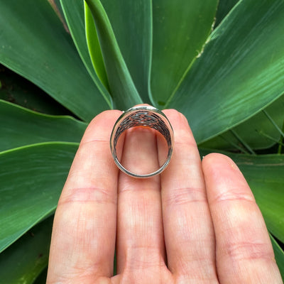 Panal Sterling Silver Statement Ring